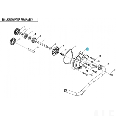0JWA-080006-10000 WATER PUMP COVER