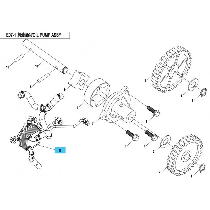 0JYA-071000-10000 OIL COOLER 0JYA-071000-10000 OIL COOLER
