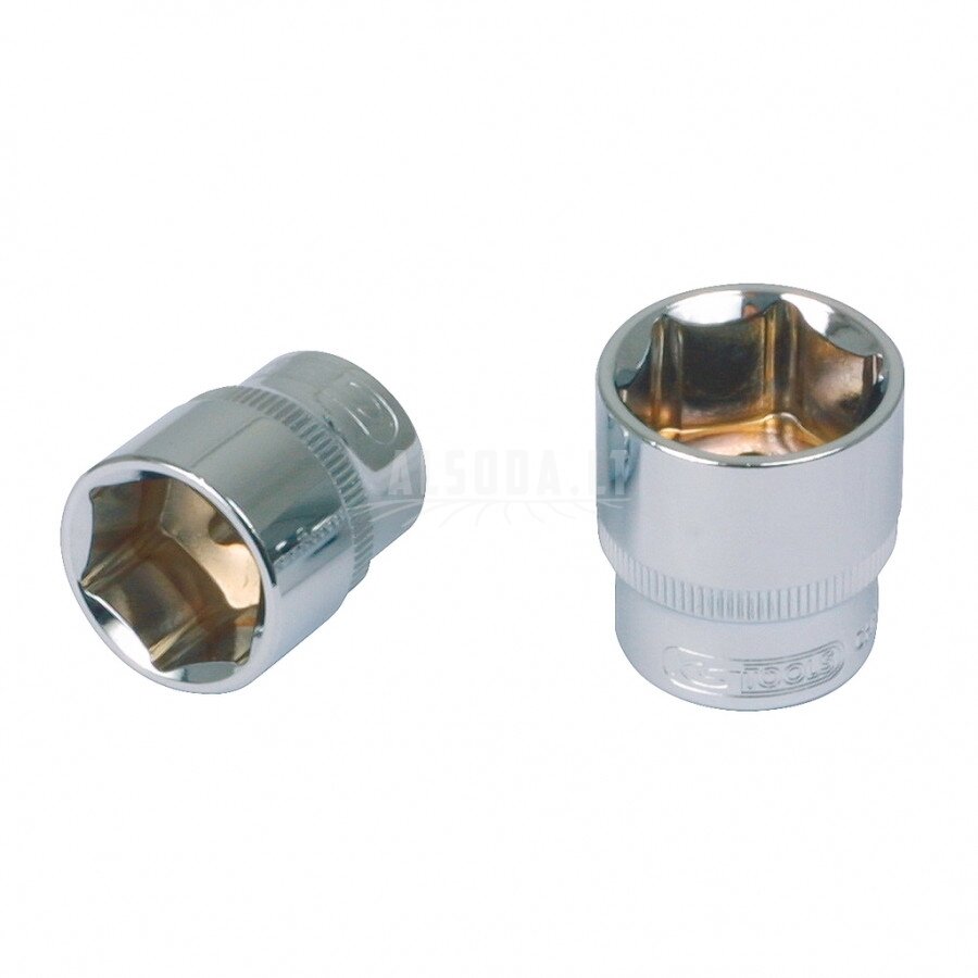 1/2" CHROME+ šešiakampė galvutė 19/32", KS Tools