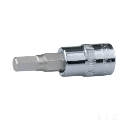 1/4" CHROME Bit socket hexagon, 3mm, KS Tools