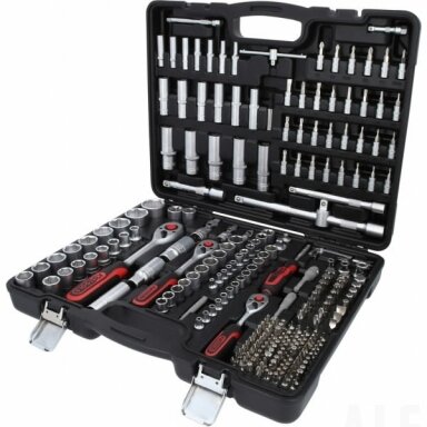 1/4+3/8+1/2'' galinių raktų komplektas 255pcs, KS Tools