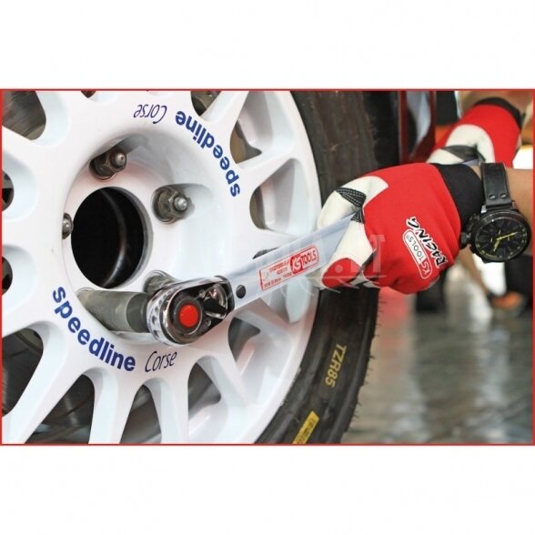 215 dalių įrankių vežimėlis KS TOOLS RACINGline, 7 stalčiai, su priedais 8