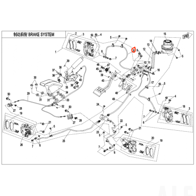 5BWB-081010 SOFT FLUID HOSE, FRONT BRAKE(LH) Nr.8
