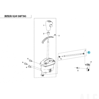7000-320300 GEARSHIFT ROD ASSY.