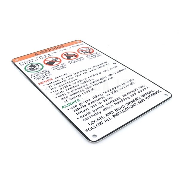 905B-190401 WARNING PLATE, DRIVING 905B-190401 WARNING PLATE, DRIVING