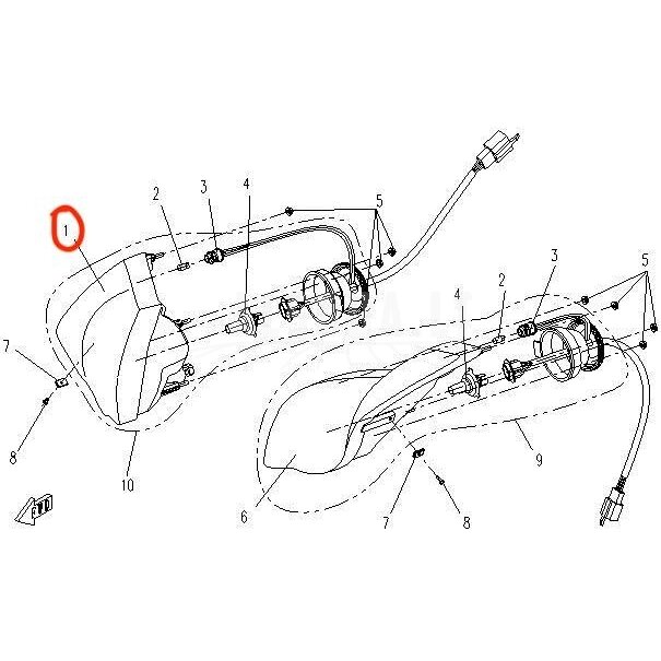 9050-160120-20000 headlight RH 9050-160120-20000 headlight RH