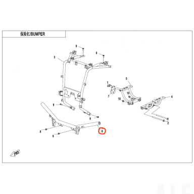 9AY1-235000-0Y600 FRONT BUMPER ASSY