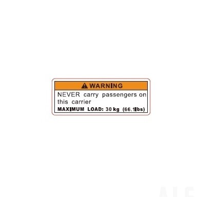 9CQV-190002-3200 FRONT RACK LOADING INSTRUCTION LABEL