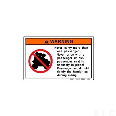 9DQV-190013-3200 DECAL, SAFETY WARNING
