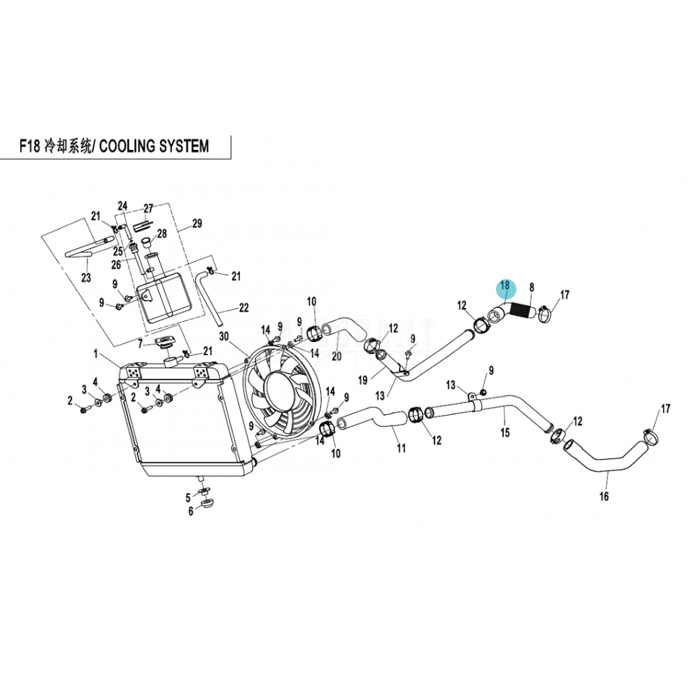 9GQ0-180003-10000 WATER OUTLET PIPE, ENGINE 9GQ0-180003-10000 WATER OUTLET PIPE, ENGINE