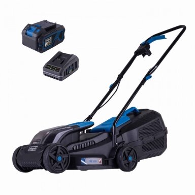 Akumuliatorinė vejapjovė BC-MP320-X, SET-L, Scheppach Akumuliatorinė vejapjovė BC-MP320-X, SET-L, Scheppach