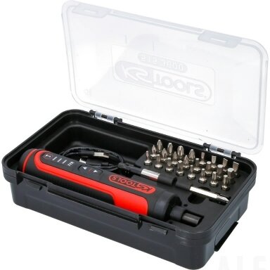 Akumuliatorinis suktuvas eMONSTER,  komplektas su 1/4´´ antg, KS Tools
