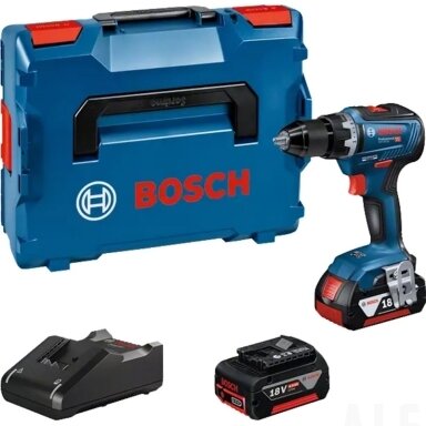 Akumuliatorinis suktuvas-gręžtuvas BOSCH GSR 18V-55 2x4,0Ah