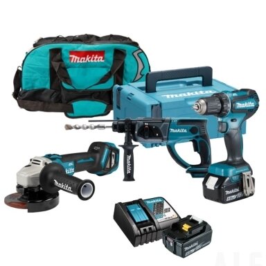 Akumuliatorinių įrankių rinkinys MAKITA DLX003