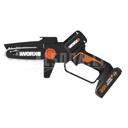 Akumuliatorinis pjūklas WG325E, Worx komplektas Akumuliatorinis pjūklas WG325E, Worx komplektas