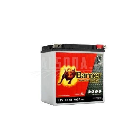 Akumuliatorius Banner Bike Bull PRO 26Ah 12V 400A 168x131x176mm ETX30L