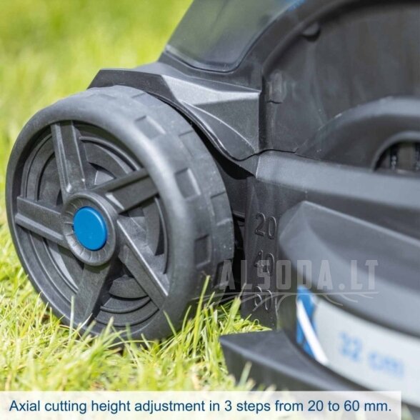 Akumuliatorinė vejapjovė BC-MP320-X, SET-L, Scheppach 2 Akumuliatorinė vejapjovė BC-MP320-X, SET-L, Scheppach 2