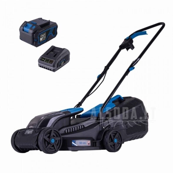 Akumuliatorinė vejapjovė BC-MP320-X, SET-L, Scheppach