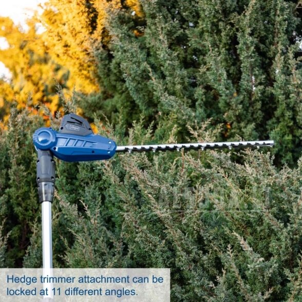Akumuliatorinės gyvatvorių žirklės-aukštapjovė C-PHTS410-X, SET S, Scheppach 1