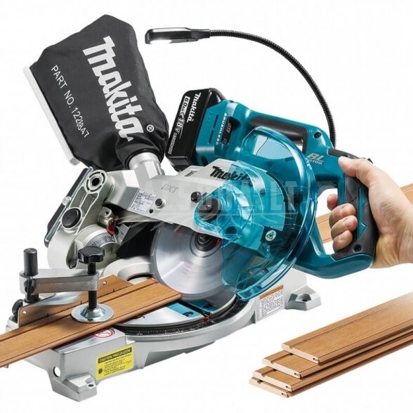 Akumuliatorinės pjovimo staklės MAKITA DLS600Z 1 Akumuliatorinės pjovimo staklės MAKITA DLS600Z 1