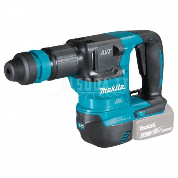 Akumuliatorinis atskėlimo plaktukas MAKITA DHK180Z SDS-Plus Akumuliatorinis atskėlimo plaktukas MAKITA DHK180Z SDS-Plus
