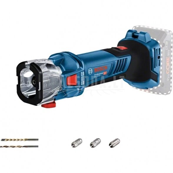 Akumuliatorinis frezeris gipso kartonui BOSCH GCU 18V-30 CT Solo Akumuliatorinis frezeris gipso kartonui BOSCH GCU 18V-30 CT Solo