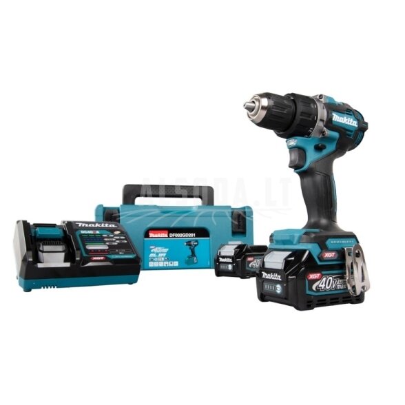 Akumuliatorinis gręžtuvas-suktuvas MAKITA DF002GD201 40V Max XGT Akumuliatorinis gręžtuvas-suktuvas MAKITA DF002GD201 40V Max XGT
