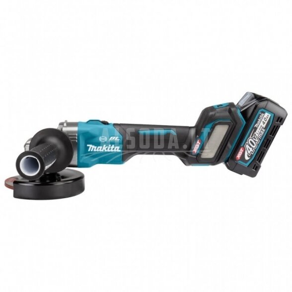 Akumuliatorinis kampinis šlifuoklis MAKITA GA023GM201 40V Max XGT 2
