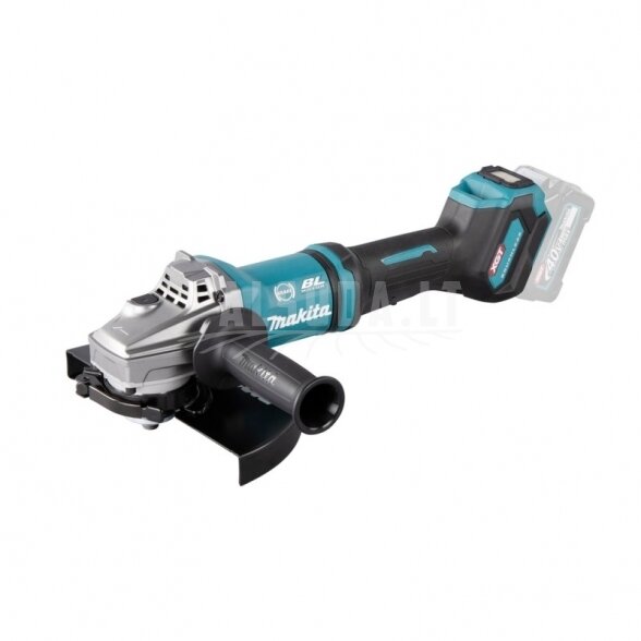 Akumuliatorinis kampinis šlifuoklis MAKITA GA038GZ 40V Max XGT Akumuliatorinis kampinis šlifuoklis MAKITA GA038GZ 40V Max XGT