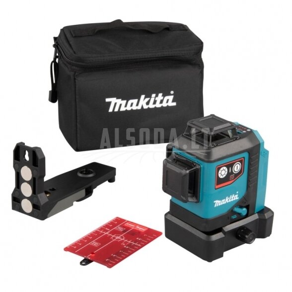 Akumuliatorinis lazerinis nivelyras MAKITA SK700D 360° CXT
