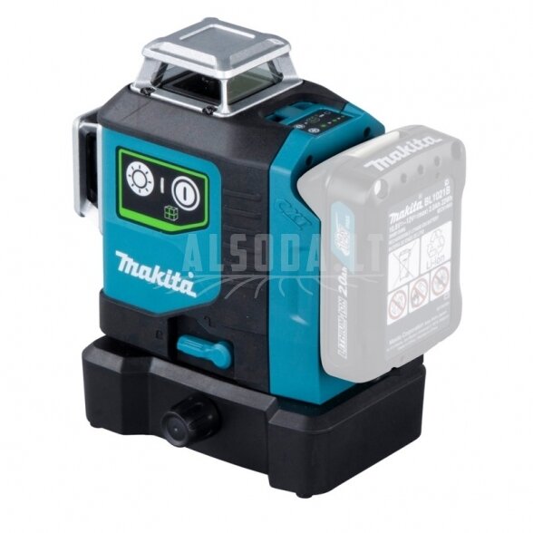 Akumuliatorinis lazerinis nivelyras MAKITA SK700GD 360° CXT 3 Akumuliatorinis lazerinis nivelyras MAKITA SK700GD 360° CXT 3