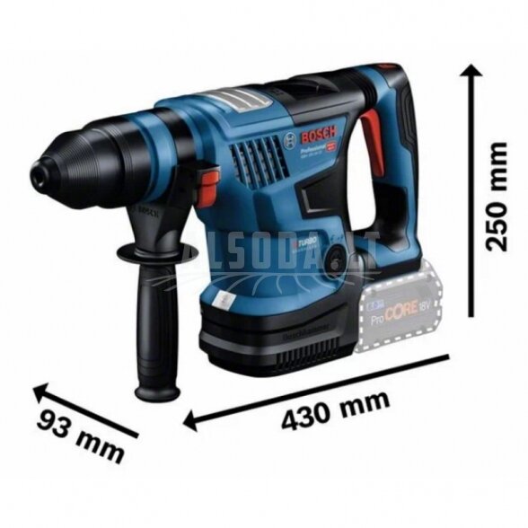 Akumuliatorinis perforatorius BOSCH Biturbo GBH 18V-34CF CC Solo 1 Akumuliatorinis perforatorius BOSCH Biturbo GBH 18V-34CF CC Solo 1