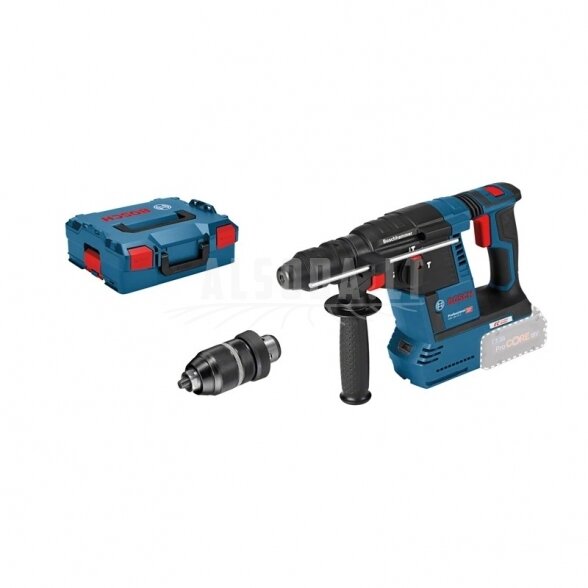 Akumuliatorinis perforatorius BOSCH GBH 18V-26 F su priedais Akumuliatorinis perforatorius BOSCH GBH 18V-26 F su priedais
