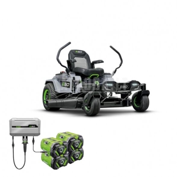 Akumuliatorinis rider traktoriukas EGO Power+ ZT4201E-L 1070mm Akumuliatorinis rider traktoriukas EGO Power+ ZT4201E-L 1070mm