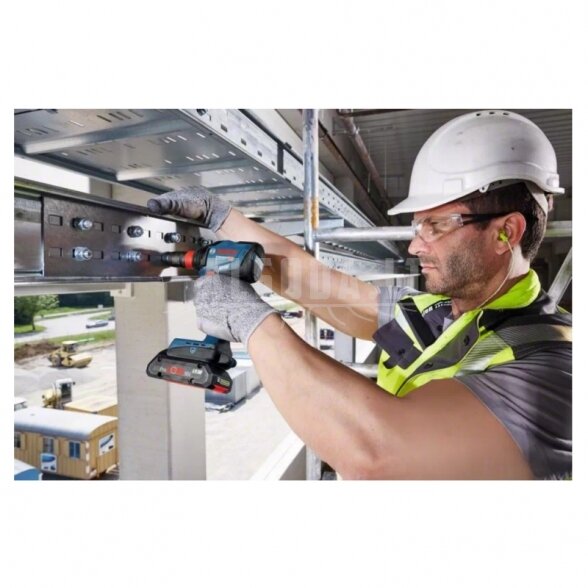 Akumuliatorinis smūginis suktuvas/veržliasukis BOSCH GDX 18V-210C, GCY 42 3
