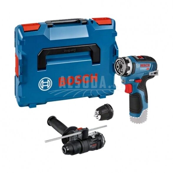 Akumuliatorinis suktuvas-gręžtuvas BOSCH GSR 12V-35 FC Solo su priedais Akumuliatorinis suktuvas-gręžtuvas BOSCH GSR 12V-35 FC Solo su priedais