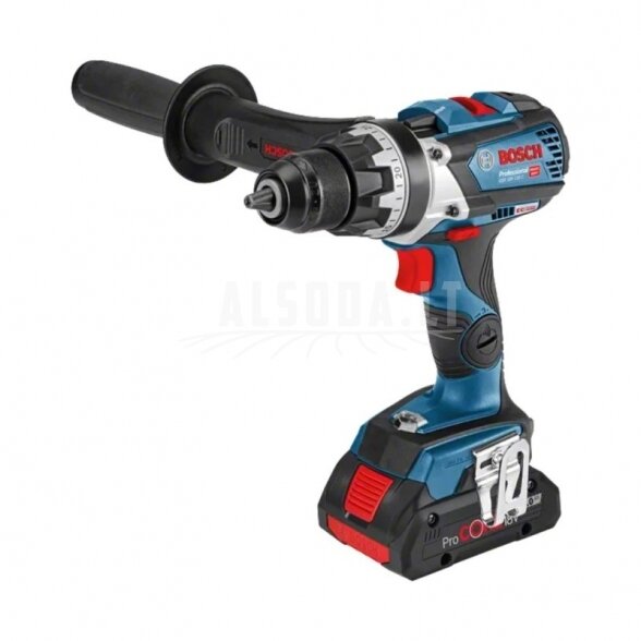 Akumuliatorinis suktuvas/gręžtuvas BOSCH GSR 18V-110 C LB 2x4.0PrC 18V-40 1 Akumuliatorinis suktuvas/gręžtuvas BOSCH GSR 18V-110 C LB 2x4.0PrC 18V-40 1