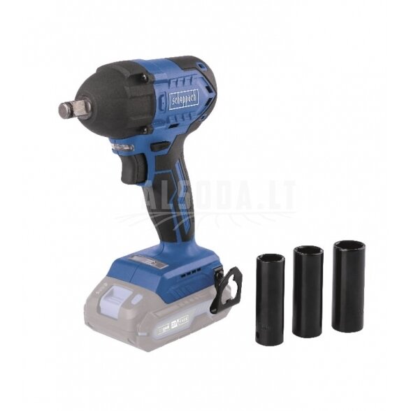 Akumuliatorinis veržliasukis BC-IW350-X 20V, korpusas, Scheppach Akumuliatorinis veržliasukis BC-IW350-X 20V, korpusas, Scheppach