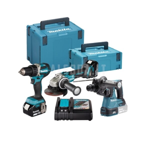 Akumuliatorinių įrankių komplektas MAKITA DLX3197JX1