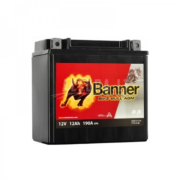Akumuliatorius Banner Bike bull YTX14-BS 12V12AH 190A Akumuliatorius Banner Bike bull YTX14-BS 12V12AH 190A