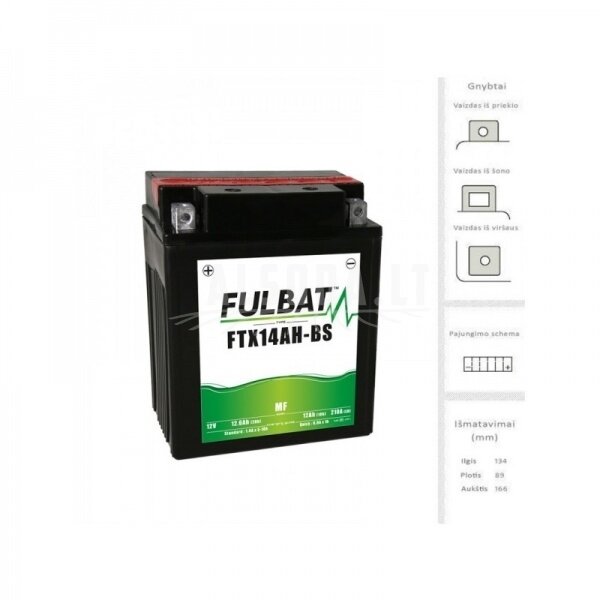 Akumuliatorius Fulbat YTX14AH-BS Akumuliatorius Fulbat YTX14AH-BS