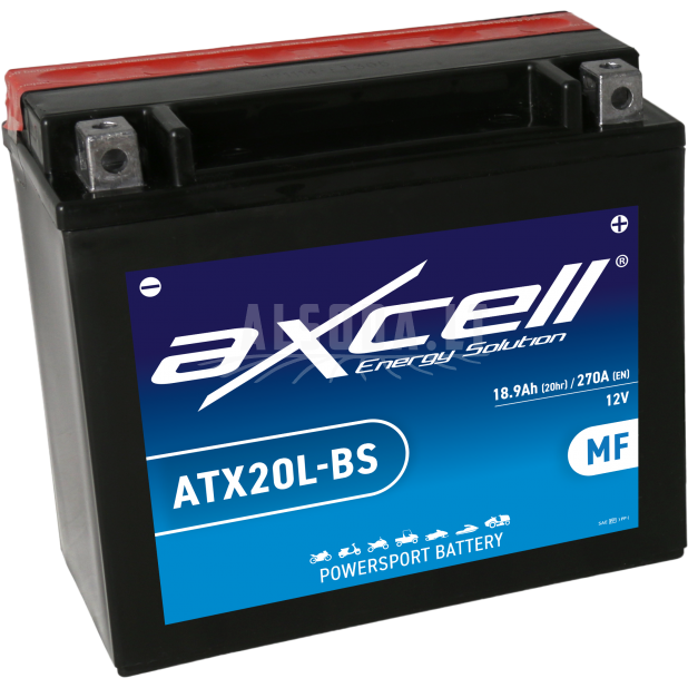 Akumuliatorius Axcell 18 Ah MF 12V 270A 175x87x155mm Akumuliatorius Axcell 18 Ah MF 12V 270A 175x87x155mm