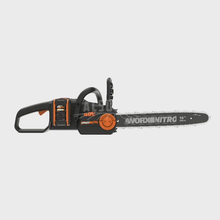 Akumuliatorinis grandininis pjūklas WG385E, Worx komplektas 3 Akumuliatorinis grandininis pjūklas WG385E, Worx komplektas 3