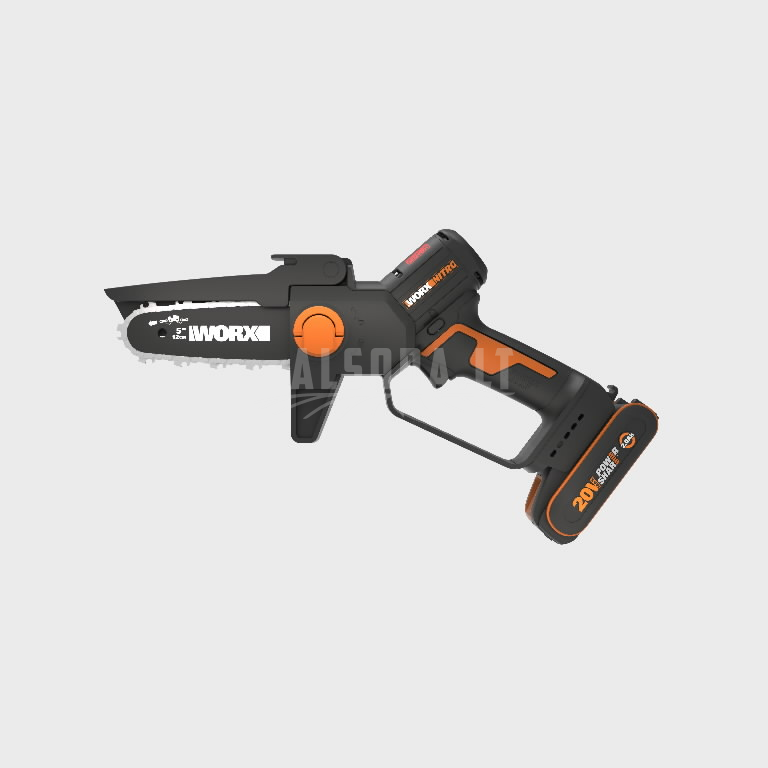 Akumuliatorinis pjūklas WG325E, Worx komplektas 1 Akumuliatorinis pjūklas WG325E, Worx komplektas 1