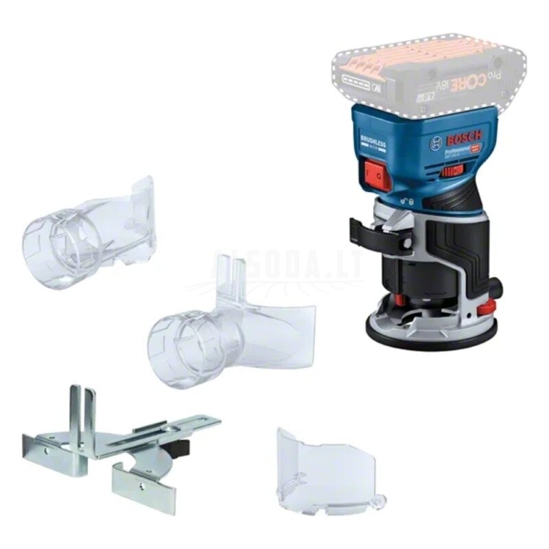 Akumuliatorinis frezeris BOSCH GKF 18V-8 Solo CT Akumuliatorinis frezeris BOSCH GKF 18V-8 Solo CT