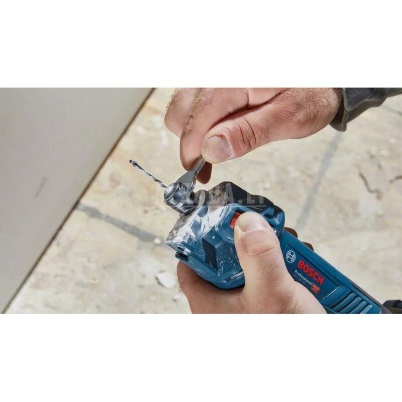 Akumuliatorinis frezeris gipso kartonui BOSCH GCU 18V-30 CT Solo 5 Akumuliatorinis frezeris gipso kartonui BOSCH GCU 18V-30 CT Solo 5