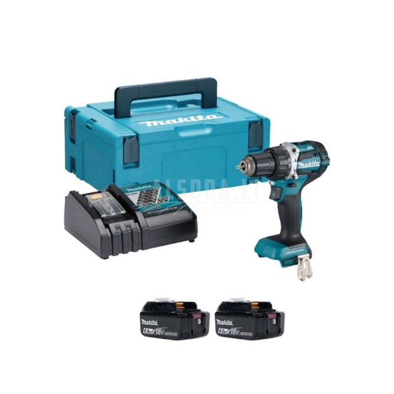 Akumuliatorinis gręžtuvas MAKITA DDF484RGJ Akumuliatorinis gręžtuvas MAKITA DDF484RGJ