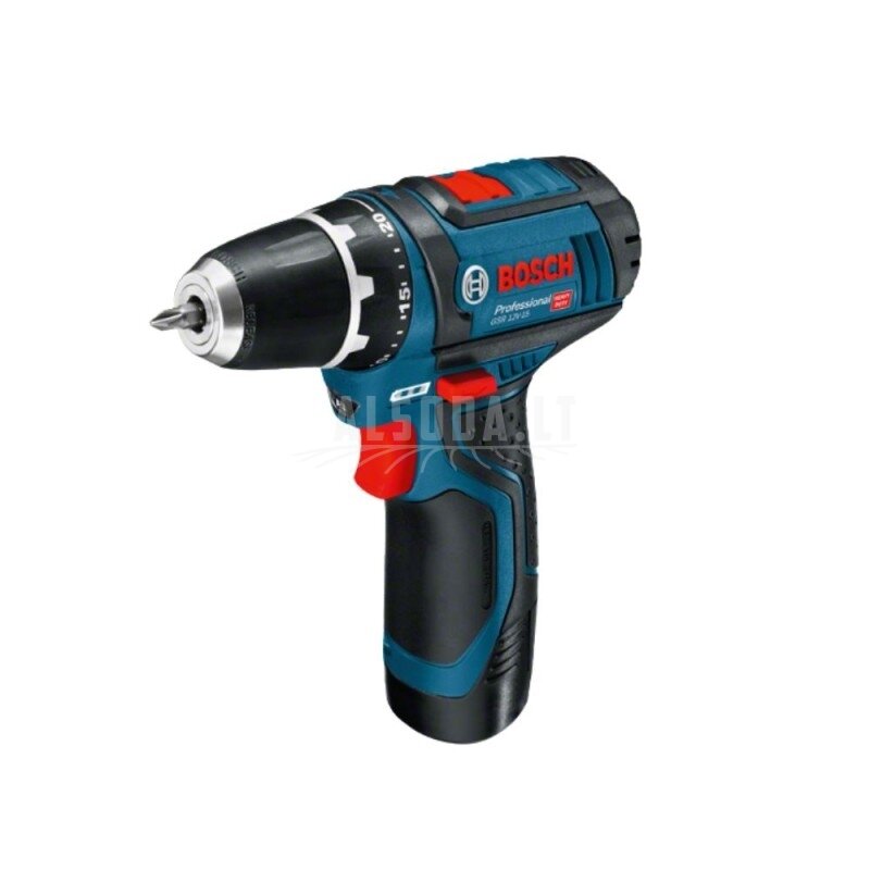 Akumuliatorinis gręžtuvas-suktuvas BOSCH GSR 12V-15, LB 2x2.0, GAL 12V-40 1
