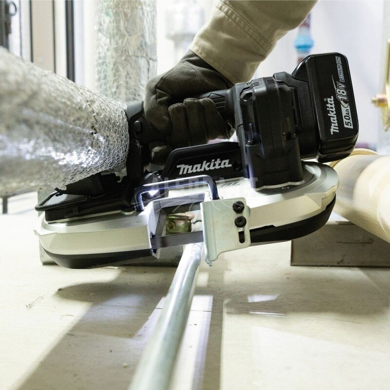 Akumuliatorinis juostinis pjūklas MAKITA DPB184Z 4 Akumuliatorinis juostinis pjūklas MAKITA DPB184Z 4