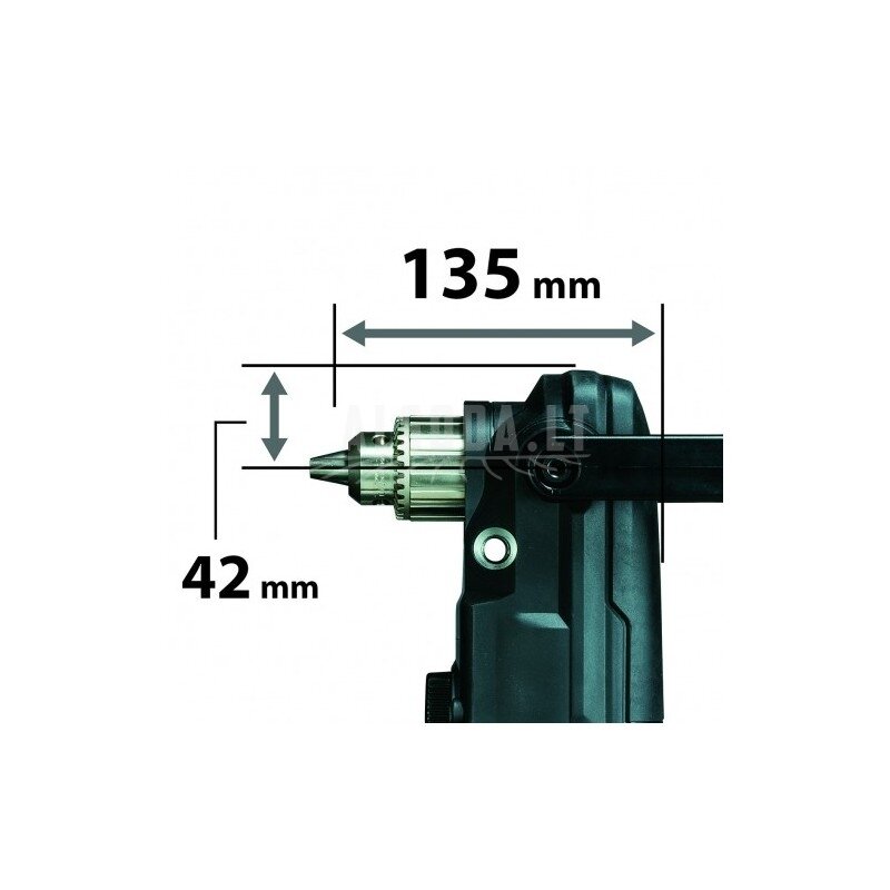 Akumuliatorinis kampinis gręžtuvas MAKITA DA001GZ 3